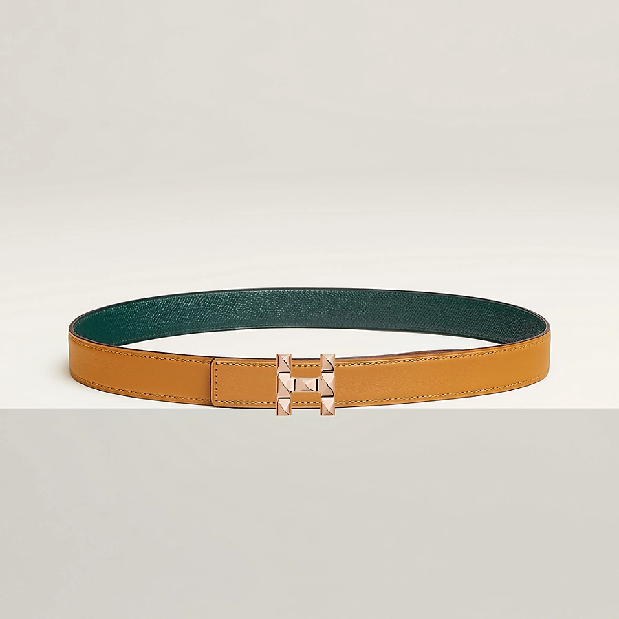 H Infini belt buckle & Reversible leather strap 24 mm - Image 2